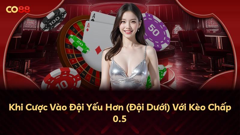 Khi Cược Vào Đội Yếu Hơn (Đội Dưới) Với Kèo Chấp 0.5