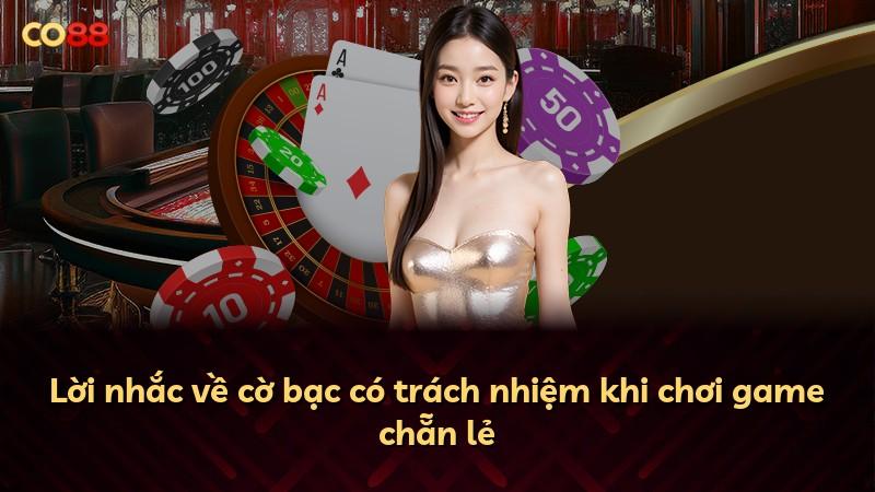 Lời nhắc về cờ bạc có trách nhiệm khi chơi game chẵn lẻ