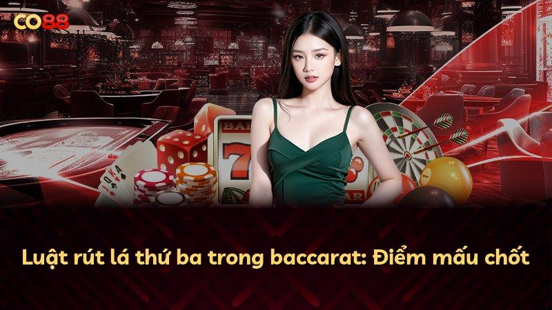 Luật rút lá thứ ba trong baccarat: Điểm mấu chốt