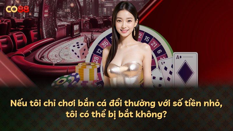 Nếu tôi chỉ chơi bắn cá đổi thưởng với số tiền nhỏ, tôi có thể bị bắt không?