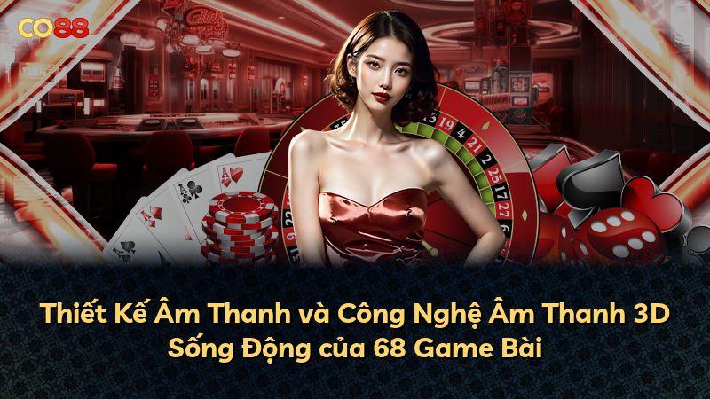 Thiết Kế Âm Thanh và Công Nghệ Âm Thanh 3D Sống Động của 68 Game Bài